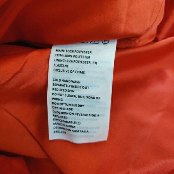 *Last Chance* NWT Bardot Roxy Lace Dress Red Party Cocktail Spaghetti Straps - Picture 11 of 12